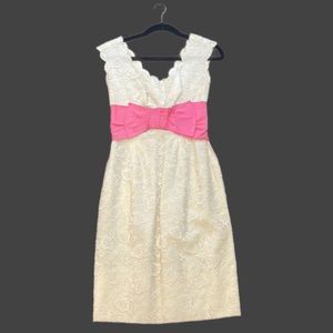 1960's White Lace Cocktail Dress